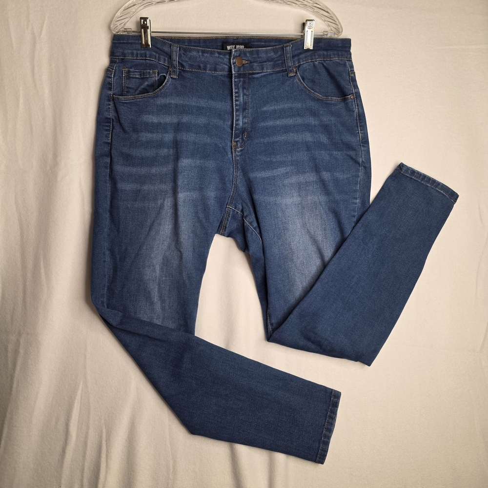 Wax Jean Women's‎ Skinny Jeans in Medium Blue Wash